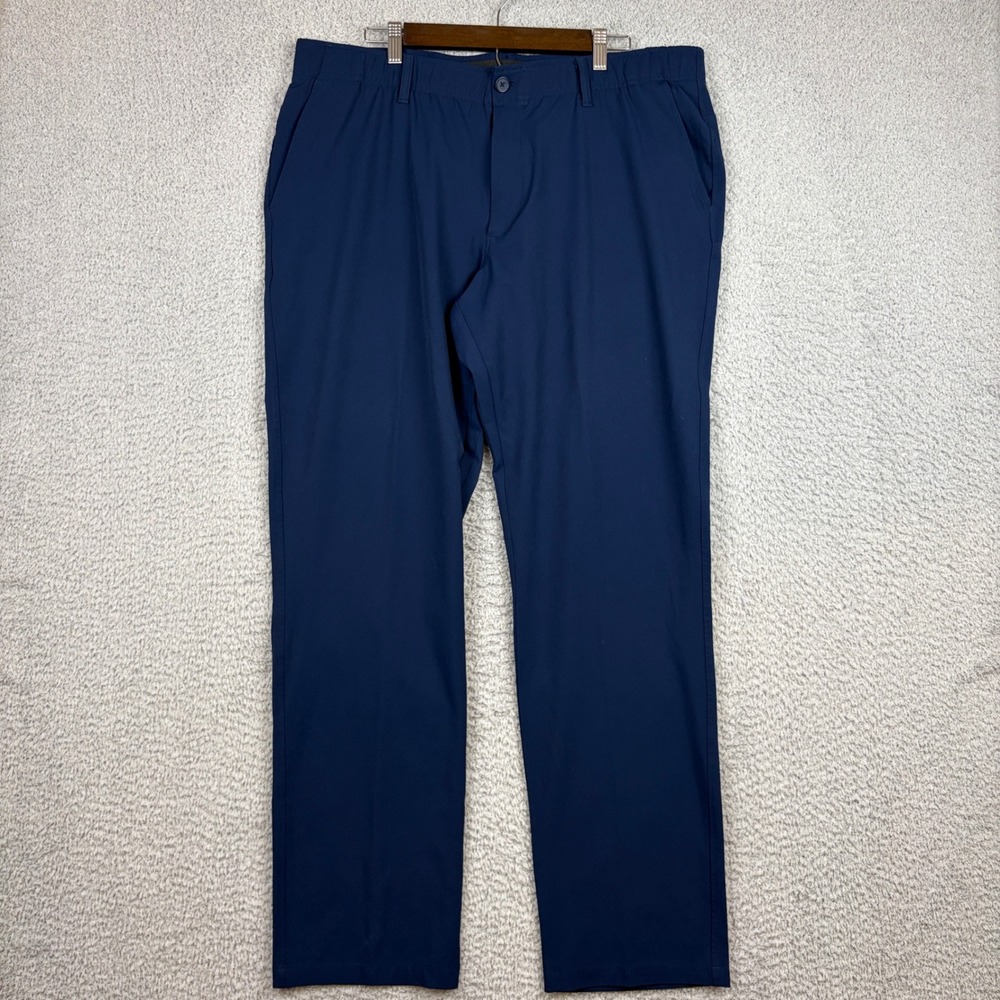 Under Armour Golf Pants Mens 40x34 Blue Performance Stretch Tech Chino Trousers